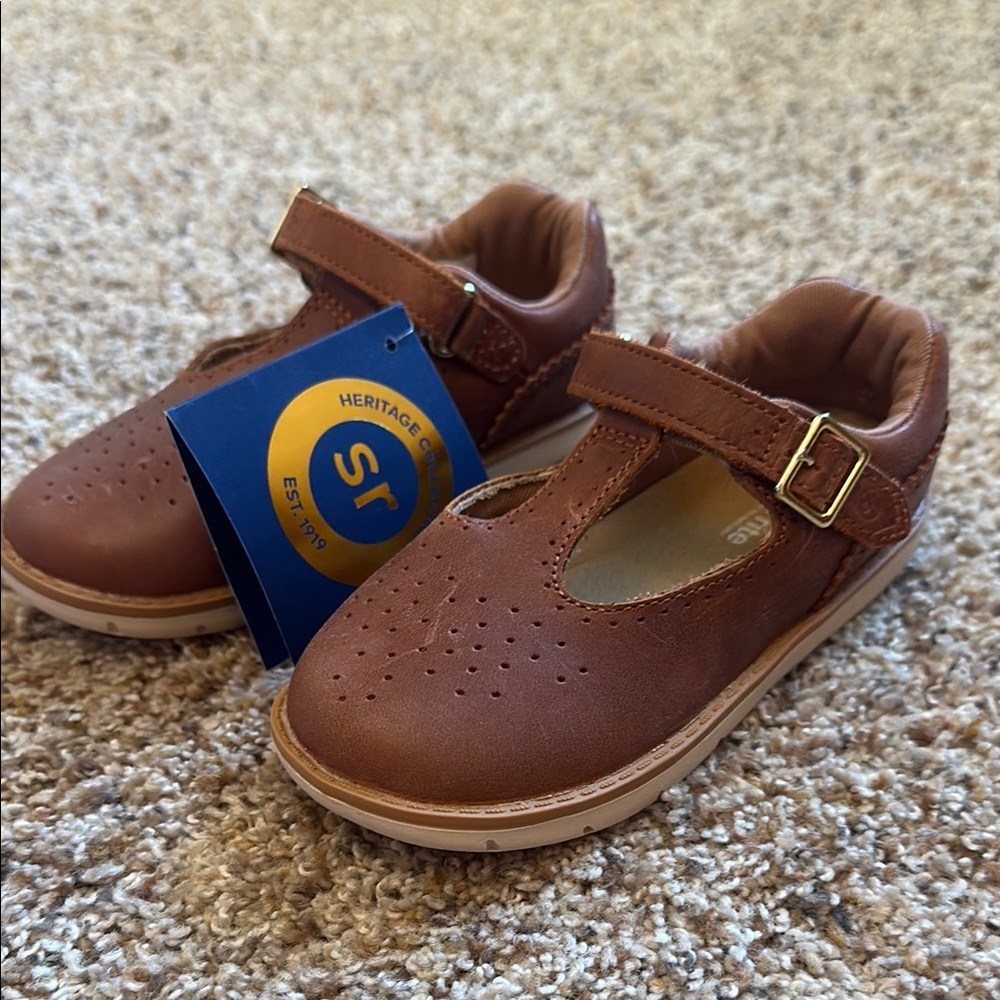 Stride Rite Brown Dress Shoes with Classic Strap